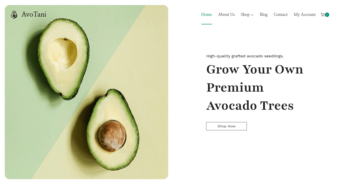 AvoTani Online Shop screenshot 1